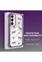 Samsung Galaxy S24 Fe Compatible Transparent Silicone Flutter Protective Case Heart Patterns - 3