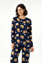 Teddy Bear and Moon Detailed Pajama Set - 2