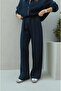Women's Winter 3-Thread Oversized Fit Bomber Jacket Tracksuit Set - 4