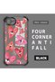 iPhone 16E Compatible Transparent Silicone Flutter Protective Case Evil Eye Pattern