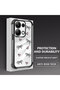 Xiaomi Poco M6 Pro 4g Compatible Transparent Silicone Flutter Protective Case Heart Patterns - 3