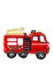 Fireman Fire Department Concept 3 Year Old Red Foil Number Balloon Set - 3