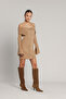 Madonna Collar Zipper Dress