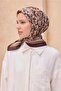 Flower Pattern Bitter Coffee Premium Soft Scarf 11 - 13 - 2