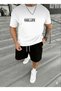Girls/Boys Printed T-Shirt Shorts Bottom Top Wide-Lettered Set