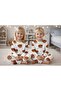 Girls and Boys Unisex Model 100% Cotton Pajama Set