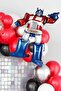 Transformers Optimus Prime 2Nd Birthday Balloon Set Foil Number Balloon - 4