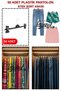 50 Pieces Economical Pants Hangers - Shorts Hangers - Skirt Hangers - Clothes Hangers - High Durability
