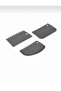 Set of 2 Silicone Dough Rolling Mats with Scale and Set of 3 Dough Scraper Decorators - 5