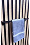 Metal Wall Towel Rack |   Matte Black Screw-In Towel Rack – Modern Bathroom Accessory - 3