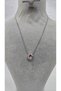 Stainless Steel Gold Color Zircon Stone Small Letter Necklace -G- Letter