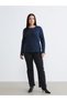 Navy Blue Large Size Crew Neck Women's T-Shirt 2-Pack - 5