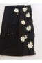 Needlework Black Color Prayer Rug with Prayer Beads - 2