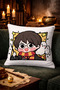 Cute Harry Potter Printed Throw Pillow Cover Soft Fabric Double-Sided Digital Printing 43X43 Single - 2