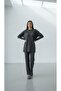 Ribbed Knit Winter Corded Fabric Double Suit - 3
