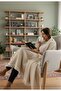 100% Organic Cotton 4-Layer Muslin Sofa Throw - Tv Blanket - Double-Sided Decorative Cover (90X200) - 2
