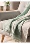 100% Organic Cotton 4-Layer Muslin Sofa Throw - Tv Blanket - Double-Sided Decorative Cover (90X200)