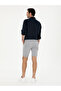 Gray Regular Fit Buy Lace-Up Shorts 50287286-Vr024 - 4