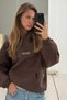 Women's Oversized Sweatshirt Hoodie – Hooded , 3 Thread Fleece, Kangaroo Pocket - 3