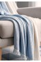 100% Organic Cotton 4-Layer Muslin Sofa Throw - Tv Blanket - Double-Sided Decorative Cover (90X200) - 4