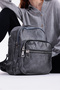 Sofia Washed Leather 4 Compartment Backpack - 4