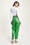 Waist gathered leather carrot pants 0098 r5-f-k2 - 7