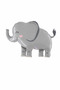 Cute Safari Gray Elephant Foil Balloon - 3