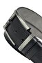 Black Faux Leather 4.5 Cm. Wide Semi Patterned Model Sports Men's Belt // 4500-021 - 6