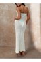 Crochet Romantic Holiday Handmade Crochet Tube Slim Fit Ladies Beach Dress Pareo Cover up Kimono - 2