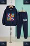 Children's 3-Piece Set'Sonic 4Lu in a Square Photo' 3-Piece Hooded Tracksuit Set - 4
