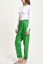 Waist gathered leather carrot pants 0098 r5-f-k2 - 5