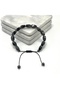 Certified Twisted Hematite Natural Stone Macrame Bracelet - 6