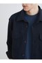 Rmz clothing end of season deals navy blue relaxed fit men's shirt jacket - 3