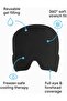 Gel Filled Headband Cold Compress Eye Mask Therapy Band, Black - 4