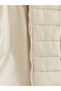 Alita City Lcw Eco Beige Plain Standard & Regular Women's Inflatable Coat with a Difference - 6