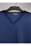 Superior Quality, V-Neck, Solid Color, Long Sleeves, Cotton-Acrylic Blend, Stylish, Knitwear Sweater/Blouse