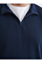 Lcwaikiki Classiclarge Size Stand Collar Men's Sweatshirt - 5