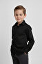 Boy's Long Sleeve Black Shirt