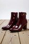 Women's Pointed Toe Block Heel Ankle Boots %100 Polyurethane Functional Durable Quality Stylish - 5