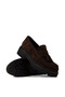 Women's Genuine Suede Brown Tasseled Loafer - 3
