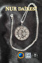 🙏 Nur Circle Talisman Steel Necklace 🎨   Silver Color