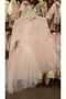 Long Sleeve Lace Tulle Detailed Newborn Baby Dress, Mevlütluk Dress Bandana Set - 3