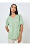 Slogan V Neck Drop Shoulder T-Shirt and Heart Pyjama Set - 2