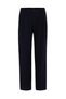 Dark Navy Double Pleated Baggy Fit Men's Trousers - 5