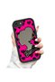 Mirror Phone Case Compatible with iPhone 7/8/Se 2020 2022 Black Silicone Protected Barbie Patterns - 4