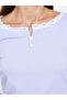 Lace Trim T-Shirt and Printed Pyjama Set - 3