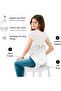 A chair and lumbar support cushion for office work, gaming, and home use, featuring a foldable design.