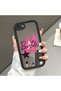 Mirror Phone Case Compatible with iPhone 7/8/Se 2020 2022 Black Silicone Protected Barbie Patterns