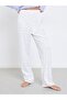 Lace Trim T-Shirt and Printed Pyjama Set - 4