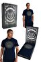 Men's Stand-Up Stitched Logo T-Shirt Laser Wooden Box Gift